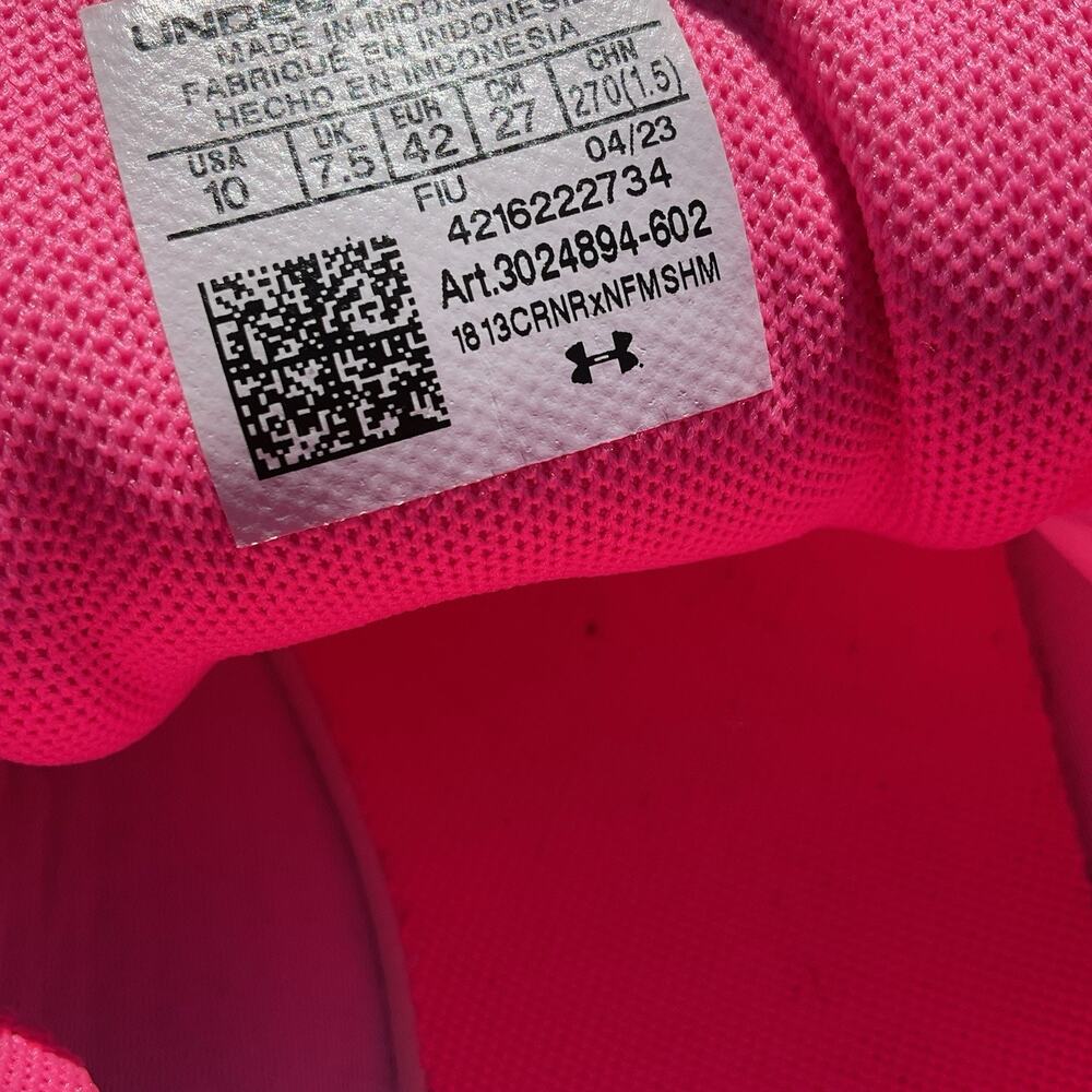 Under Armour Womens Shoes Surge 3 Pink Size 10 - Picture 7 of 10